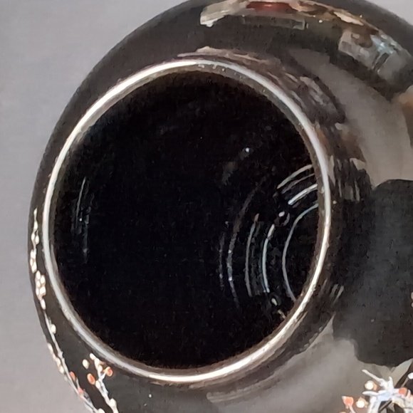 Vintage Shibata Japan Mini Black Lidded Ginger Jar. - Picture 8 of 11